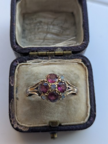 Victorian opal and amethyst