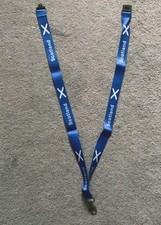Scotland flag lanyard, blue &white.