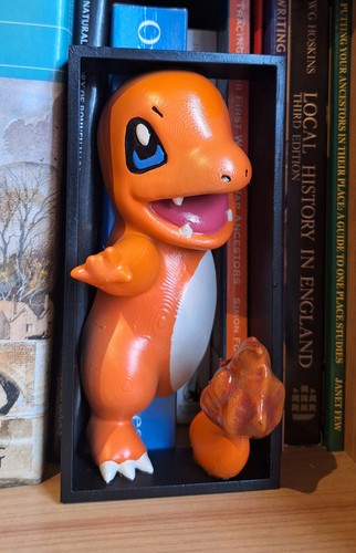 Charmander book nook - charmander,
