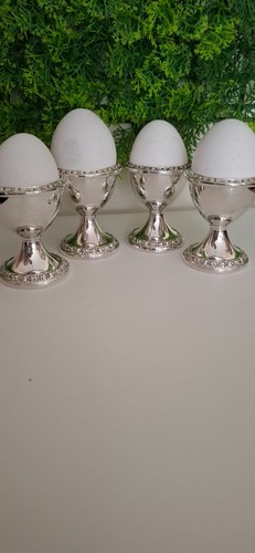 Vintage silver plated egg - 4,
