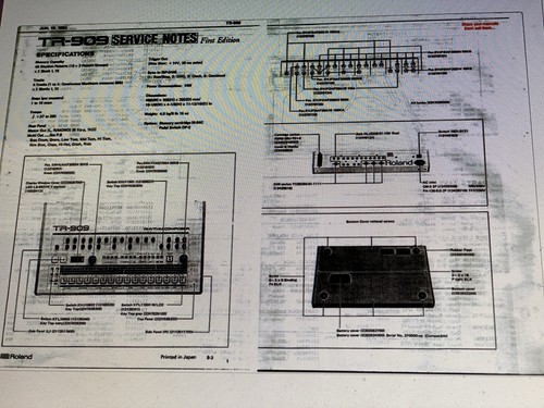 Roland 909 service - service,