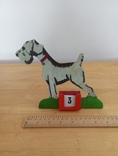 Cath Kidston Painted Wood Perpetual Calendar White Terrier Dog Design