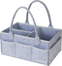 Nappy Caddy Organiser, Sturdy Felt Newborn Diaper Caddy Portable Storage Basket