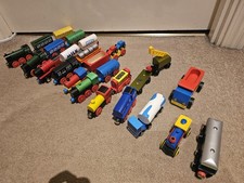 Brio Compatable Early Learning Centre Early 2000s Wooden Trains And Carriages