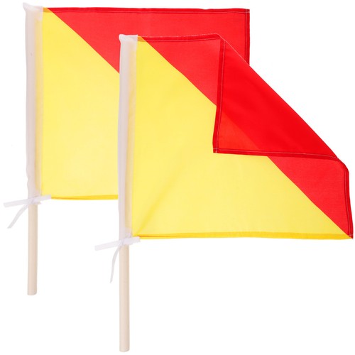 Red yellow handheld signal - handheld,