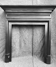 VERY LARGE VICTORIAN EDWARDIAN STYLE CAST IRON FIREPLACE FIRE / STOVE SURROUND