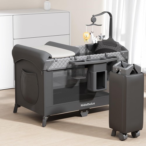 Portable travel cot bedside - portable,
