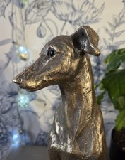 Handsome Golden Resin Dog
