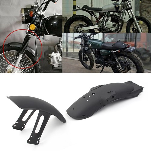 Black retro front rear - black, fender