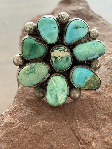 Cluster turquoise sterling - turquoise,