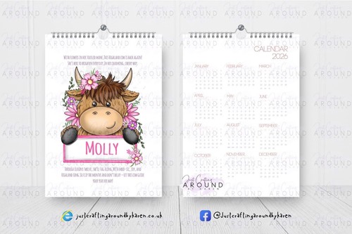 Highland cow personalised - , 2026