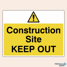 Construction Site Keep Out Safety Signs (large)