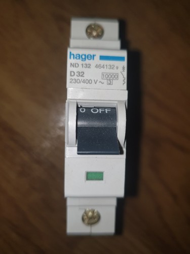 Hager mcb pole 32a - pole,
