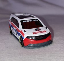 HOT WHEELS HONDA ODYSSEY JDM WHITE RED NICE DECALS WHEEL CHANGE SEE PHOTOS 1:64