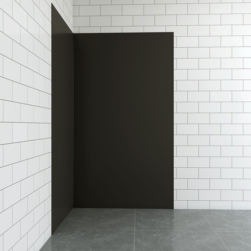 Aica bathroom black wall panel - bathroom,