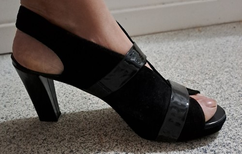 Audley black patent - patent, leather