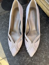 Ladies Jacques Vert Greyish Faux Silk Shoes Size 5/38 New