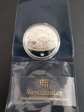 2009 Guernsey £5 Silver Proof Coin In Sealed Case with COA COMMEMOR MOON LANDING