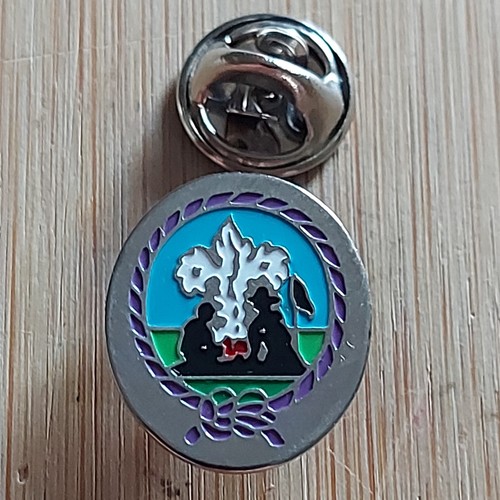 Scouting campfire metal pin - scouting,