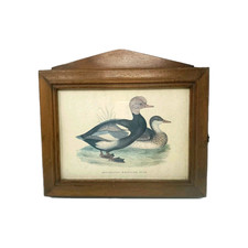 Vintage wooden key cabinet box - vintage,