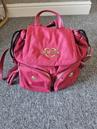 Moschino bag pack fuchsia pink - moschino,