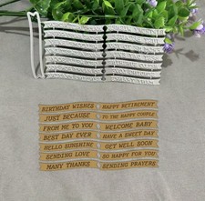 Label Word Metal Cutting Dies Scrapbooking Template Paper Card Embossing Stencil