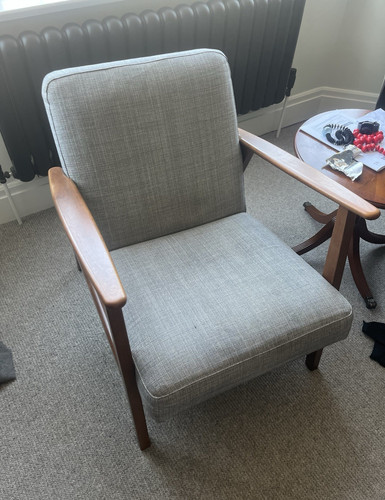 Ikea grey upholstered - ikea,