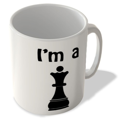 Queen chess mug - i'm, a