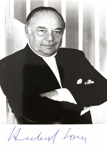 Autograph herbert lom actor - autograph,