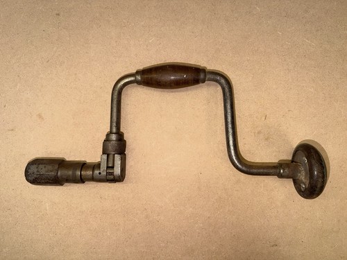 Old vintage hand drill tool - old,