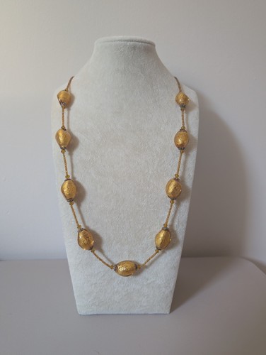 Vintage murano glass gold - vintage, foil