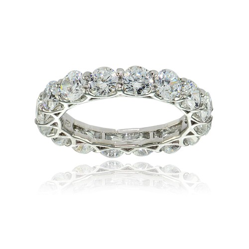 925 sterling silver white - silver, cz