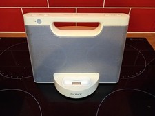 Sony RDP-M5IP Portable white Speaker System for iPod and iPhone -Battery Powered