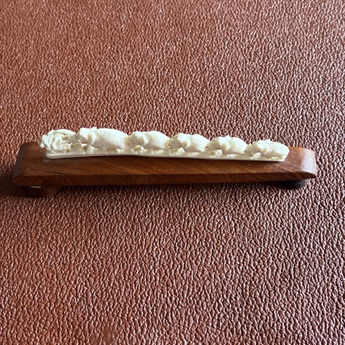 Carved elephant caravan - carved,