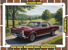 Metal Sign - 1967 Pontiac GTO