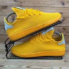 Adidas Trainers Mens Size UK 7.5 Pharrell Tennis Hu Solid Gold Originals Shoes