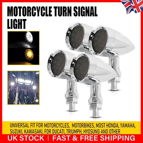 4pcs motorcycle led chrome - 4pcs,
