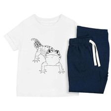 'Happy Leopard Gecko' Kids Nightwear / Pyjama Set (KP020576)