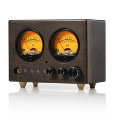 4-Way RCA Audio Selector Preamp with VU Meter, Mic Pickup, Tone Control, Remote