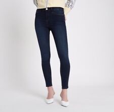 Ex-River Island Dark Blue Molly Jeggings