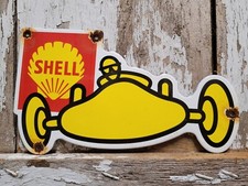 VINTAGE SHELL PORCELAIN SIGN
