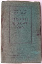 Morris 8 /10 cwt Van original