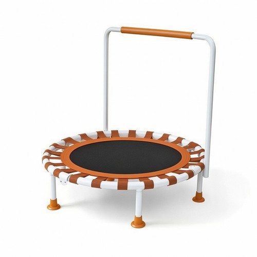 Kids trampoline with handrail - kids,