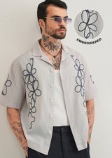 Banana Club Light Grey Floral