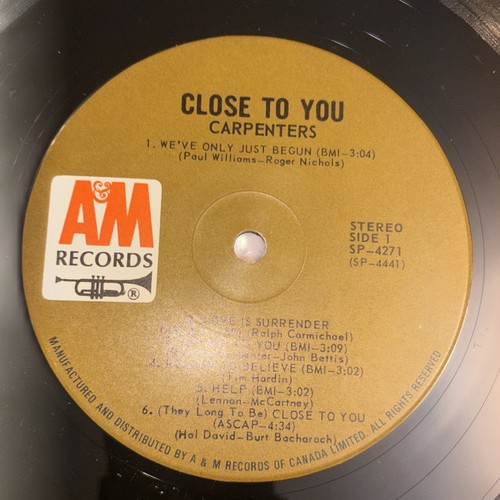 The carpenters close to - close, you