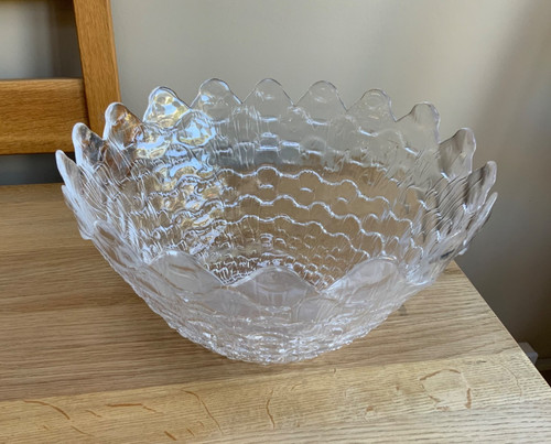 Vintage large glass bowl - vintage,