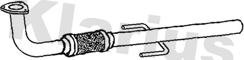 Exhaust pipe fits opel - exhaust,