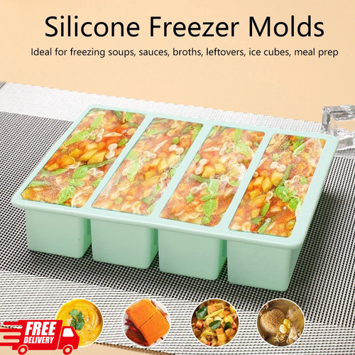 Silicone food freezing molds - food, 4