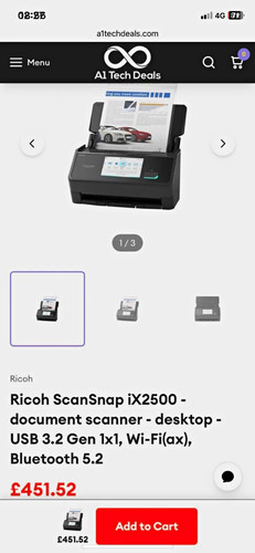 Ricoh scansnap ix2500 desktop - scansnap,