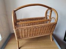 Vintage Bamboo Magazine Rack